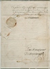 Titre original&nbsp;:    Description English: Manuscript, Commission by Louis de Buade, comte de Frontenac, naming Le Moyne de Maricourt as a replacement of Le Moyne d'Iberville, May 15, 1690, On paper, 28.9 x 20.9 cm Français : Manuscrit, Commission de Louis de Buade, comte de Frontenac, nommant Le Moyne de Maricourt comme remplaçant de Le Moyne d'Iberville, 15 mai 1690, Papier, 28.9 x 20.9 cm Date 15 mai 1690 Source This image is available from the McCord Museum under the access number M499 This tag does not indicate the copyright status of the attached work. A normal copyright tag is still required. See Commons:Licensing for more information. Deutsch | English | Español | Français | Македонски | Suomi | +/− Author Louis de Buade, comte de Frontenac

