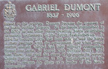 Titre original&nbsp;:  Dumont: Historical marker, Duck Lake battlefield.