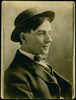 Titre original&nbsp;:  Profile of the painter Tom Thomson wearing a hat. 