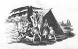 Original title:  Bringing Home the Deer
by Nicolas Point, S.J., c. 1840
De Smetiana Collection, Midwest Jesuit Archives, St. Louis, Missouri, IX-C9-59