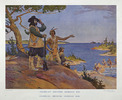 Original title:  Champlain discovers Georgian Bay. 