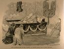 Titre original&nbsp;:  Les funérailles de Mgr Fabre La chapelle ardente dans le palais épiscopal [image fixe] :