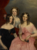 Original title:  Artist: George Theodore Berthon (1806 - 1892). Title: The Three Robinson Sisters. Date: 1846. 