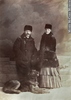 Original title:  Photograph Mr. & Mrs. Charles Fleetford Sise and their dog, Montreal, QC, 1884 William Notman & Son 1864, 19th century Silver salts on paper - Albumen process 13.9 x 9.8 cm II-72261.1 © McCord Museum Description Keywords:  couple (556) , Photograph (77678) , portrait (53878)