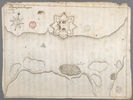 Original title:  File:Fort de Pentagouet en 1670.jpg