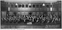 Titre original&nbsp;:    Description English: Toronto Symphony Orchestra with Music Director and Conductor Ernest MacMillan at Massey Hall during their tenth season in 1931-1932. Sir Albert E. Gooderham, first President of the Toronto Symphony Association, is at the right centre of the photograph; H. J. Elton, the orchestra's manager, is at left centre. The photograph was taken by Pringle & Booth, Limited. Date 12 July 1110, 03:00:00 Source This image is available from the City of Toronto Archives, listed under the archival citation Fonds 329, Series 1569, File 8. This tag does not indicate the copyright status of the attached work. A normal copyright tag is still required. See Commons:Licensing for more information. Deutsch | English | suomi | français | magyar | македонски | Nederlands | português | +/− Author Pringle & Booth

