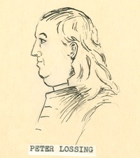 Titre original&nbsp;:  Sketch of Peter Lossing by an unknown artist at an unknown date. Image courtesy of Norwich and District Historical Society.