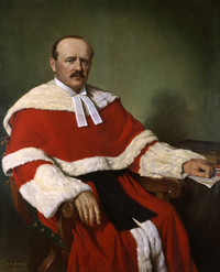 Titre original&nbsp;:  Painting of the Right Honourable Francis Alexander Anglin, P.C.. Source: https://scc-csc.gc.ca/about-apropos/image-eng.aspx?id=art-pt-francis-alexander-anglin. 
Credit: Philippe Landreville, photographer. Supreme Court of Canada Collection. Artist: K. Forbes.