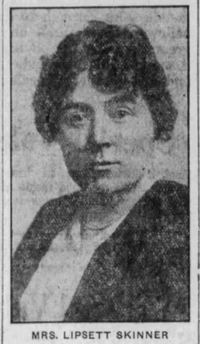 Titre original&nbsp;:  Genevieve Lipsett Skinner. From the Victoria Daily Times, 26 September 1923, page 6. 