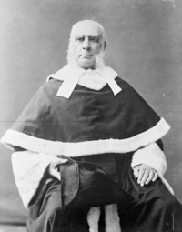 Titre original&nbsp;:  The Hon. Samuel Henry Strong, (Chief Justice of the Supreme Court of Canada) Aug. 13, 1825 - Aug. 31, 1909. 