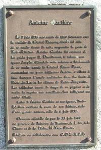 Titre original&nbsp;:    Description Français : Plaque commémorative à Antoine Gagnon de Trois-Rivières Date 2005(2005) Source Photography Author Daniel Robert Permission (Reusing this file) The copyright holder of this file, Daniel Robert, allows anyone to use it for any purpose, provided that the copyright holder is properly attributed. Redistribution, derivative work, commercial use, and all other use is permitted. Attribution: Daniel Robert Attribution


