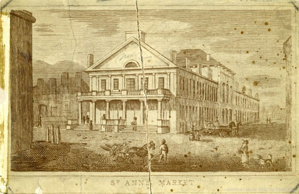 Original title:  Le marché Saint-Anne, siège du Parlement du Canada-Uni, années 1840, VM6,R3596-2_400_1845-1859-002