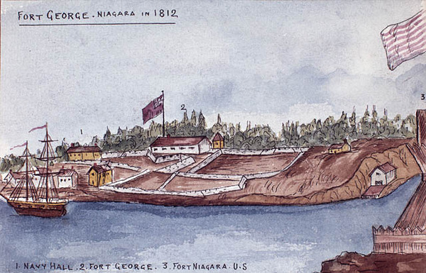 Original title:  Fort George, Niagara, 1812. 